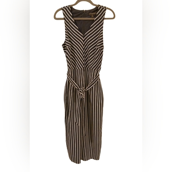 BANANNA REPUBLIC Striped Black and White Romper/Jumpsuit SZ  Petite 6 - Picture 2 of 10